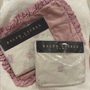 NWT  RALPH LAUREN SOLANGE FLORAL LAVENDER TWIN SHEETS